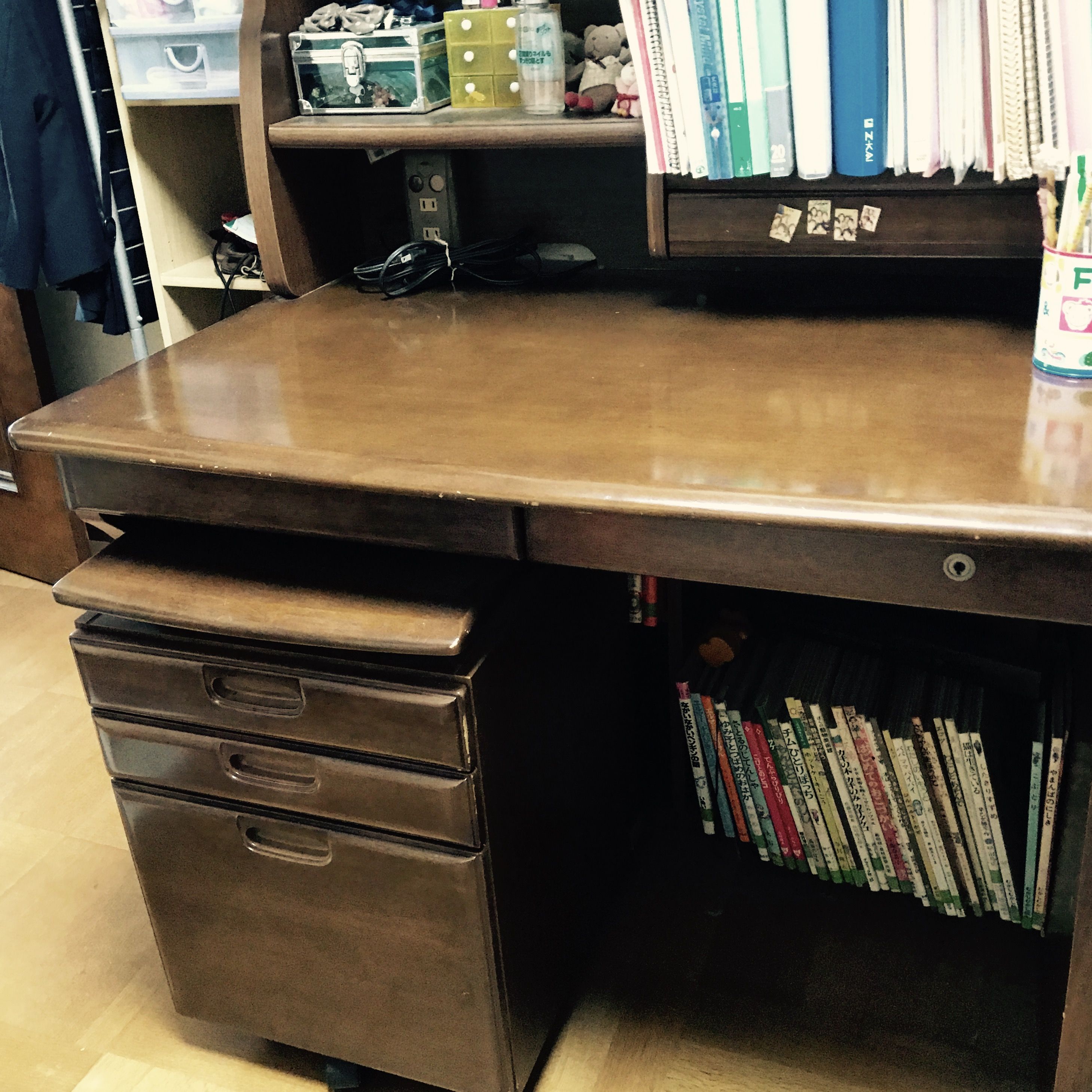 思い出の学習机、ついに引き取り！我が家に家具作りたいおっさんが