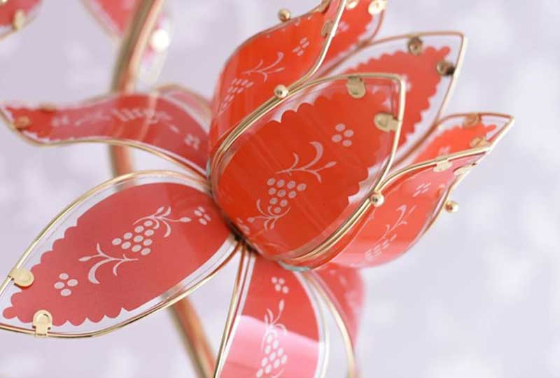 ロータス フラワーランプ GD フロアライト スタンドライト 照明