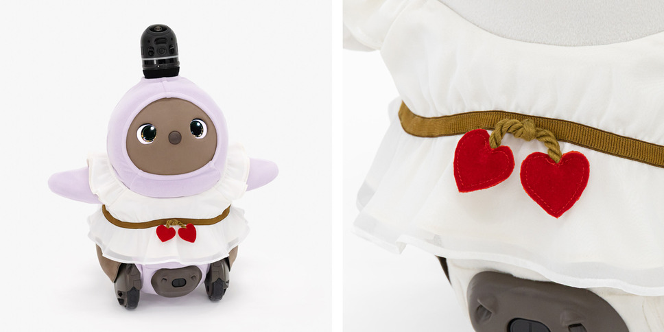 LOVOT』バレンタイン特別コーディネートが登場 赤いハートが愛らしい