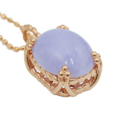 ラベンダー翡翠 ペンダントトップ 「クエルダ」 PT900 K18 K10対応