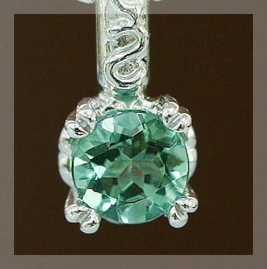 グリーントルマリンツタの葉ペンダントトップ PT900 K18 K10対応