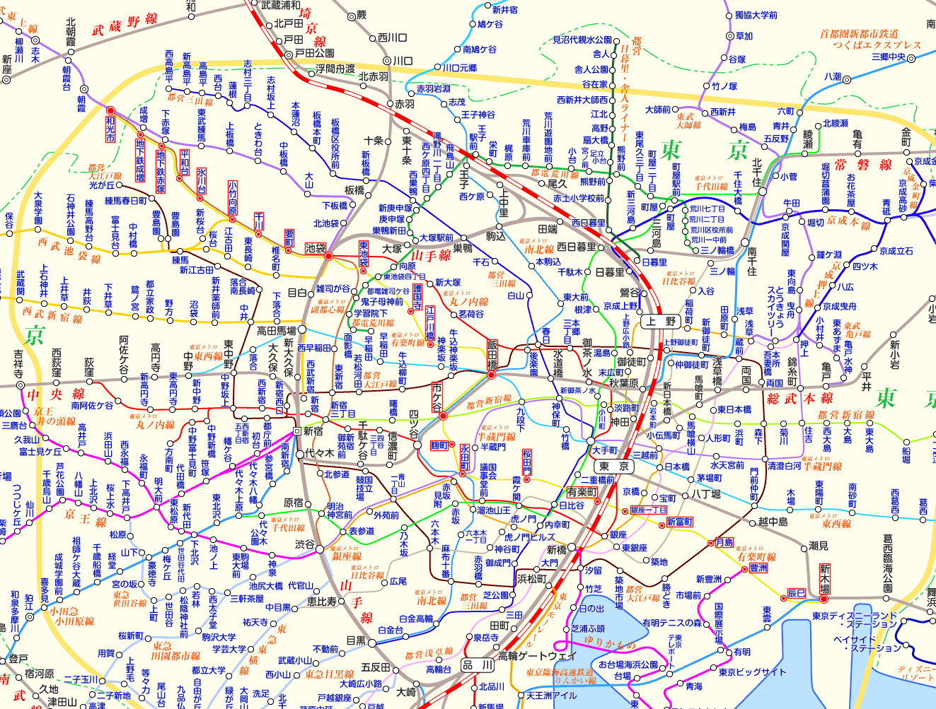 有楽町線の路線図・停車駅 | 路線図ネット
