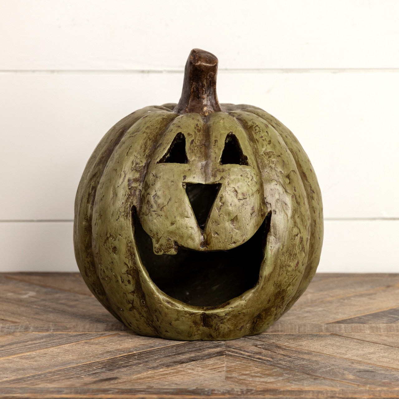 Green Big Mouth Jack O'Lantern Resin Mache Pumpkins – Rust & Cinder