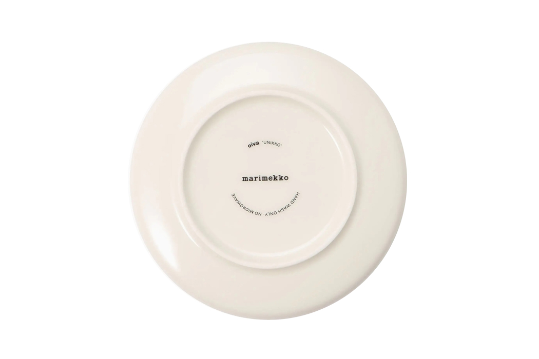 マリメッコ プレート13cm /ウニッコ/アイシーグレー×ゴールド｜北欧