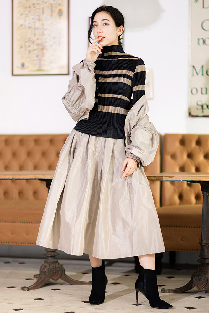 シャンブレータフタ ボリュームスカート｜SPECCHIO公式通販