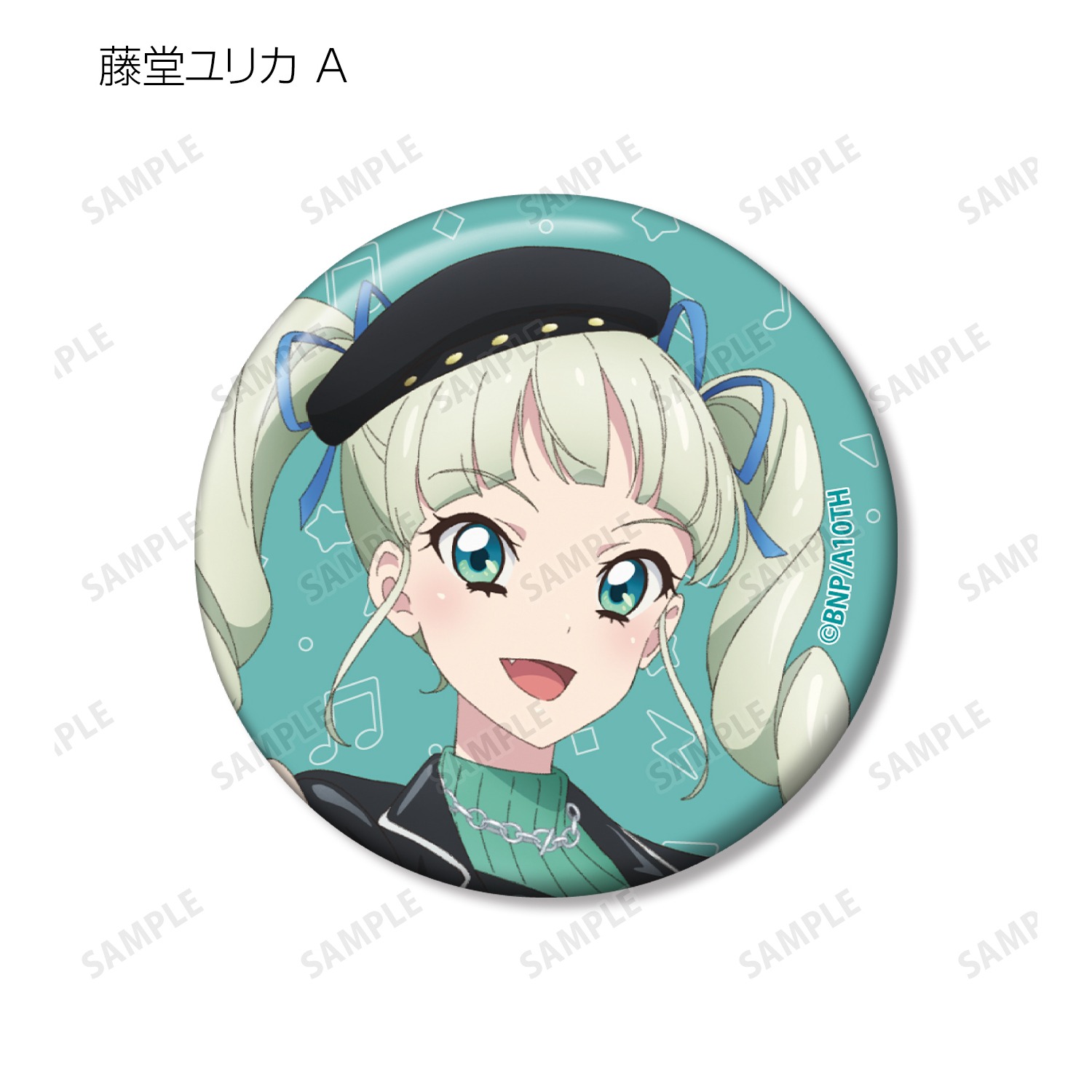 アイカツスターズ！ ハート型缶バッジ 二階堂ゆず ガラポン アイカツ