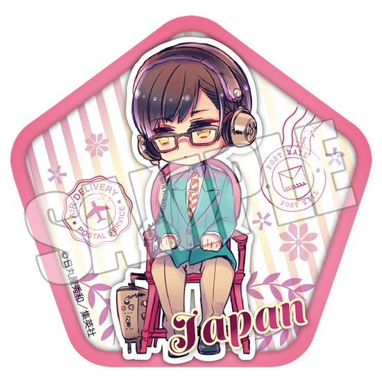 ヘタリア WorldStars 五角形缶バッジコレクション 8個入り1BOX｜ホビー