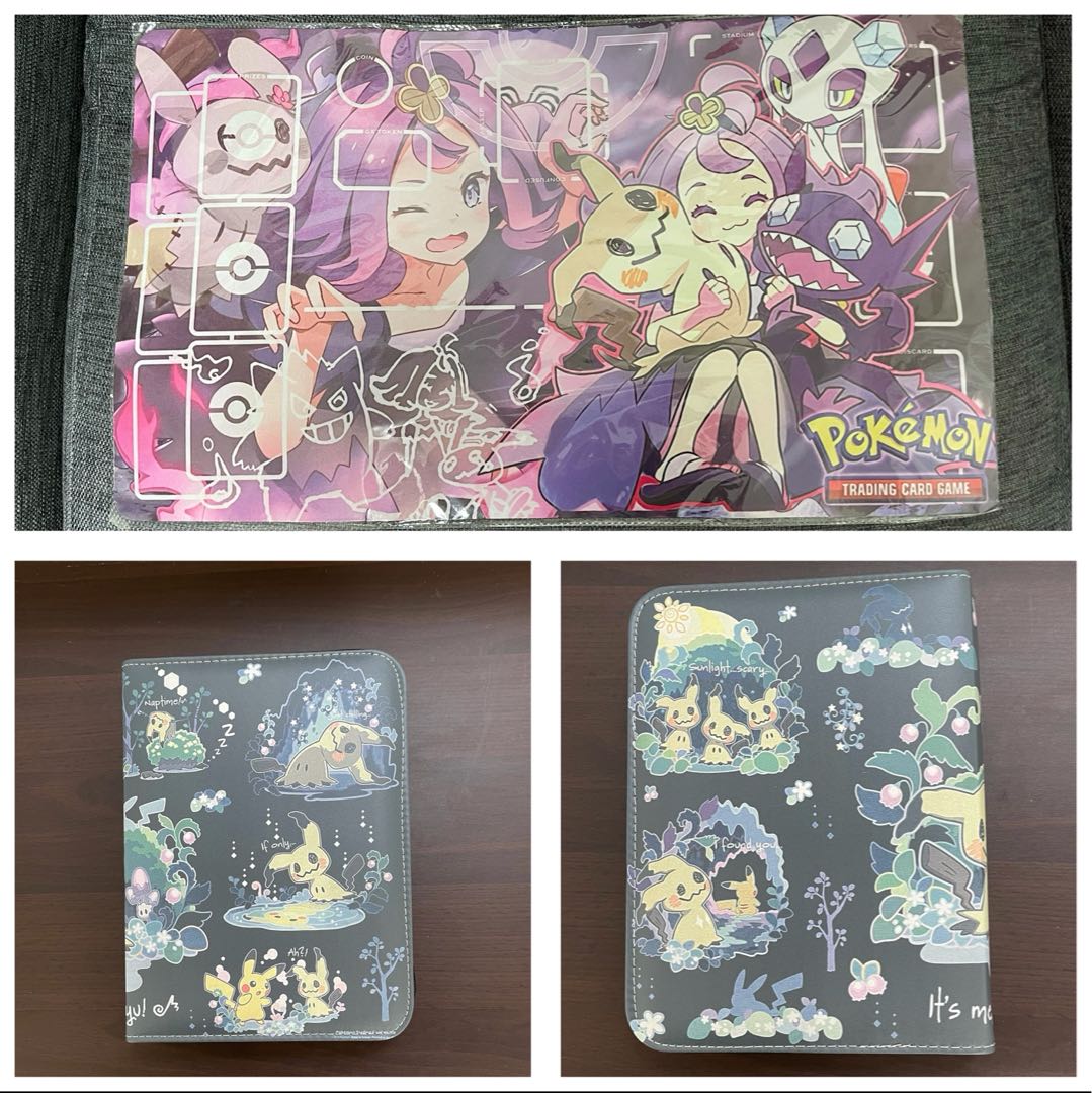 2点セット ポケモン アセロラ プレイマット&ミミッキュ カードファイル