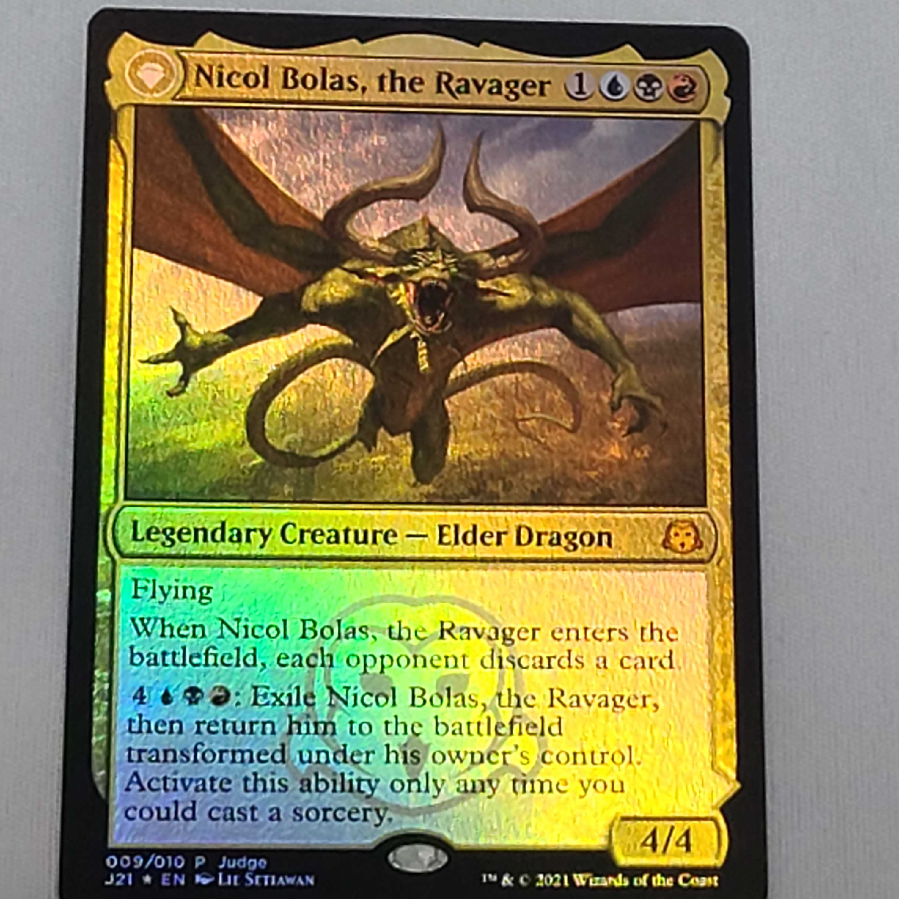 MTG ジャッジプロモ版 破滅の龍、ニコル・ボーラス FOIL MTG foil 英語