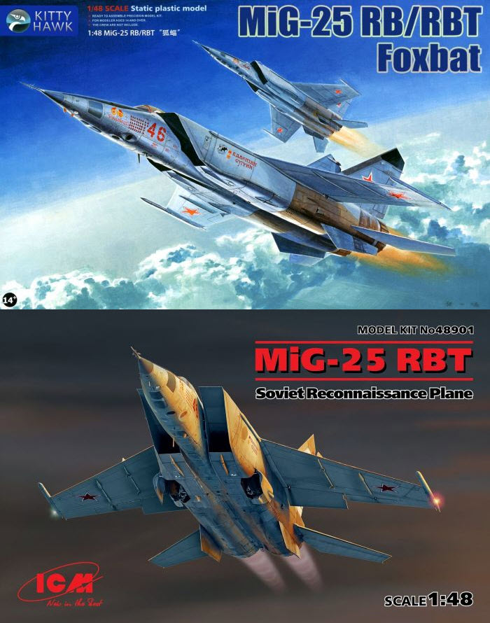 Kitty Hawk 1:48 MiG-25 RB/RBT Foxbat B (KH80113) Review