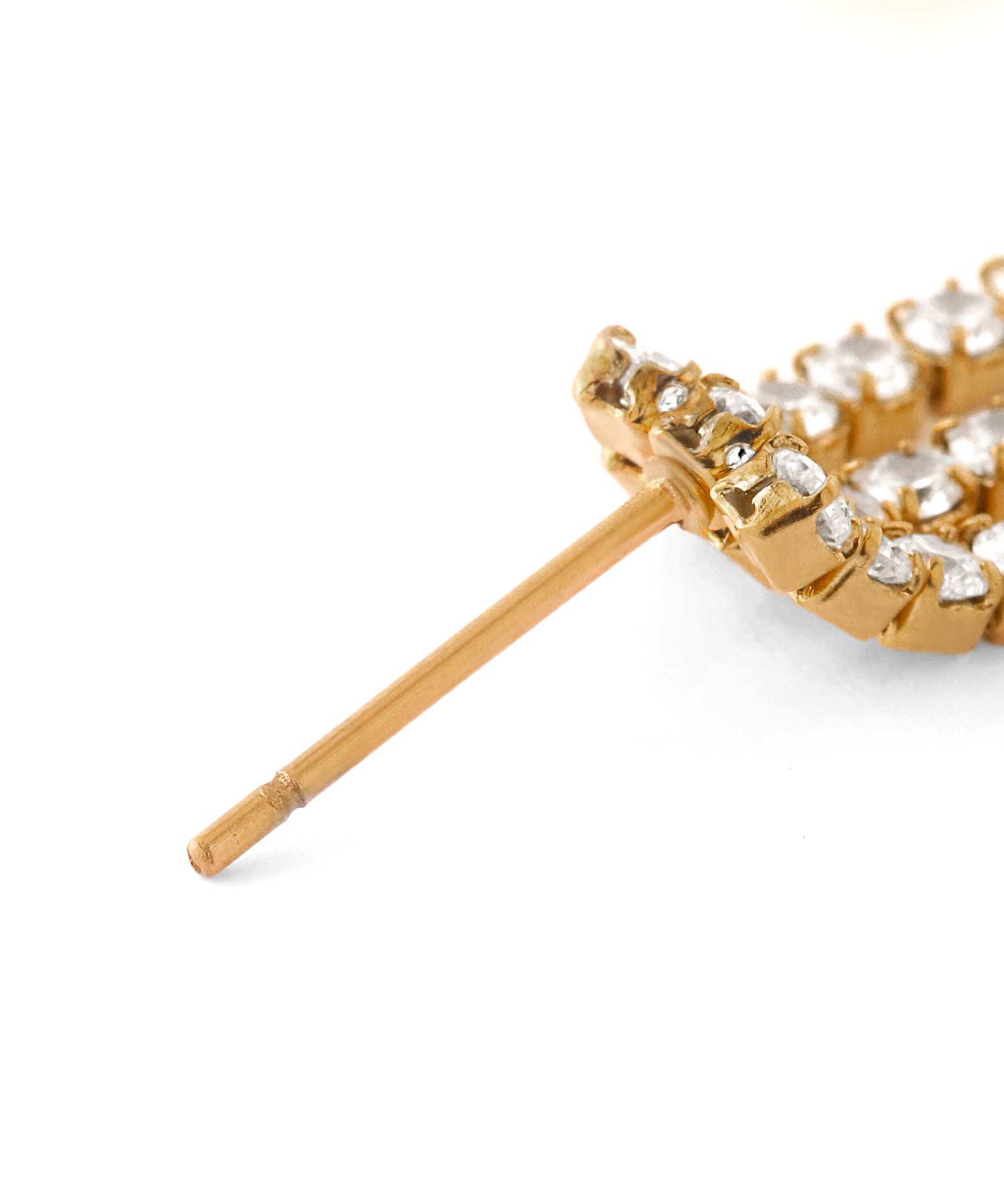 mimi33】ビジューラインピアス[ステンレス][Sheerchic] ｜アネモネ