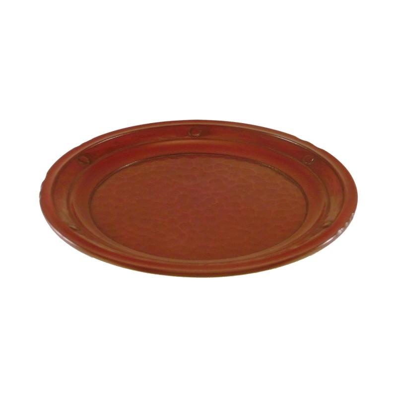 鎌倉彫　7寸丸盆　21センチ　未使用品　漆器 鎌倉彫 7寸丸盆 椿 伝統工芸品 お盆 おしゃれ プレゼント 贈り物