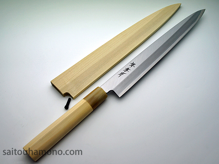 堺孝行霞研水牛柄和包丁の通販「サイトウ刃物店」