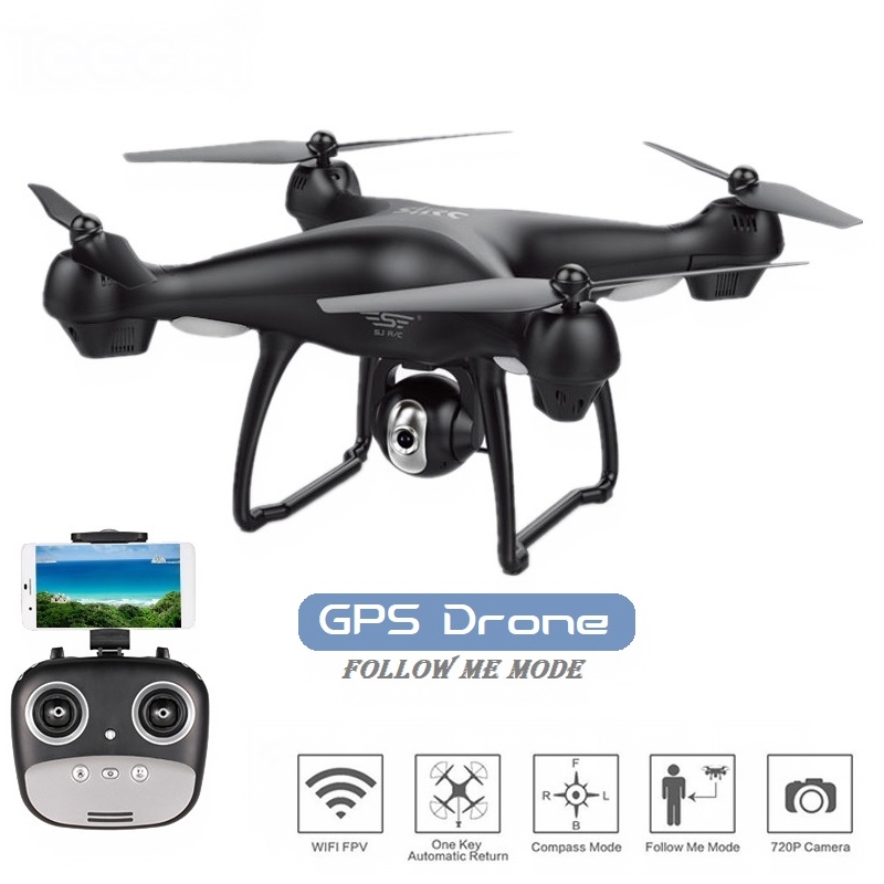 SJRC S70W GPS Quadcopter Drone with 1080P Camera - RC Model with