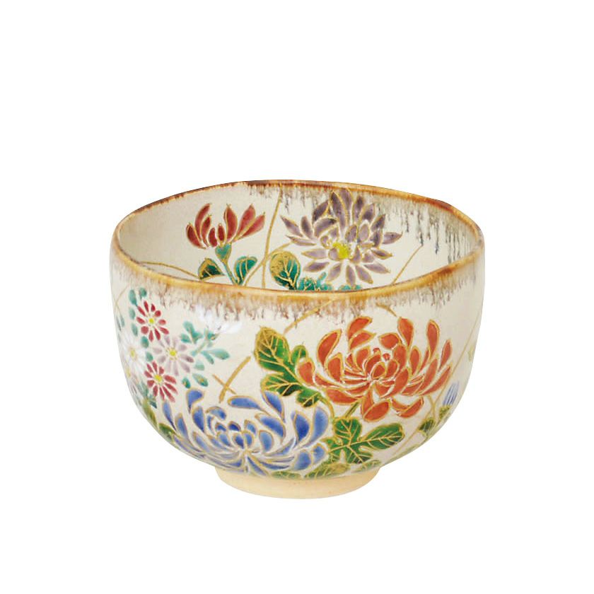 茶道具 抹茶茶碗（まっちゃちゃわん） 茶碗 乾山 菊 森下 秋彩 | 千年