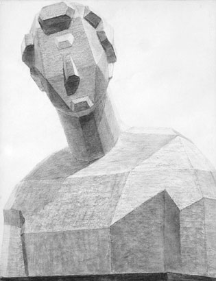 石膏デッサン『ジョルジョ』の捉え方