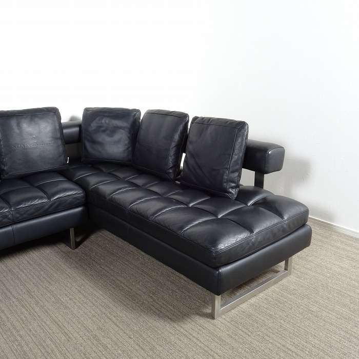 KELVIN GIORMANI ケルビンジョルマーニ ISOLA カウチソファ 黒本革