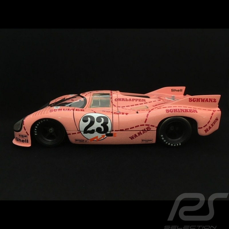 Porsche 917 /20 Pink pig Le Mans 1971 n° 23 finish line 1/18