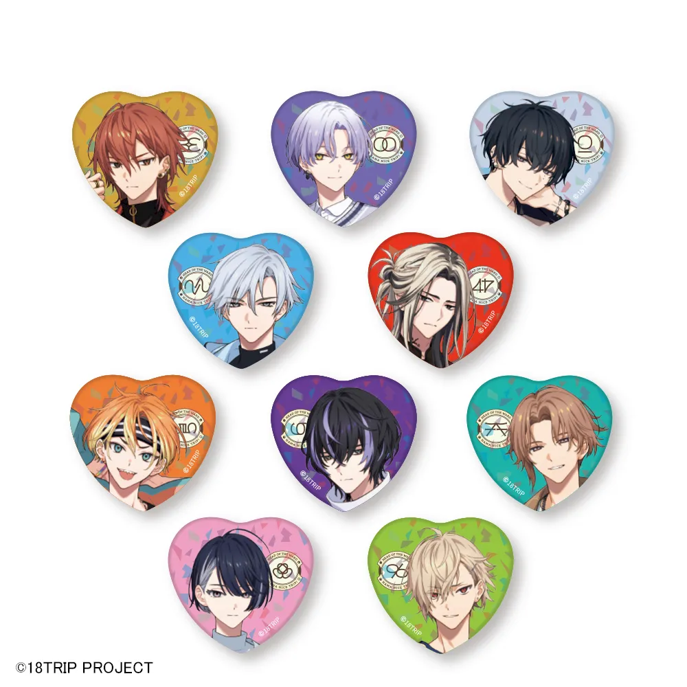 値下げ中]18TRIP 大黒可不可 ハート缶バッジ a3痛バック 値下げ中