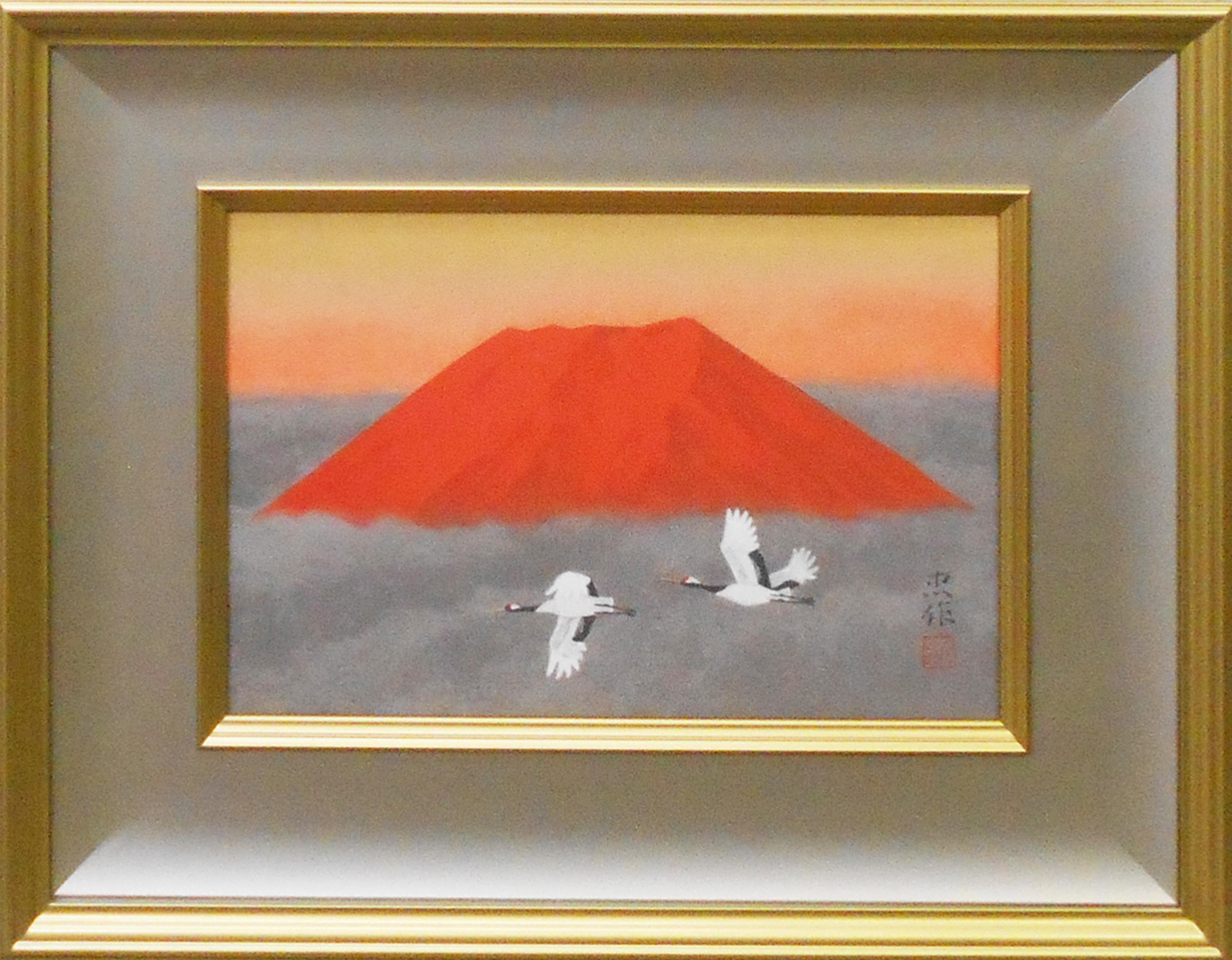 版画 「赤富士双鶴」 | ｜正光画廊