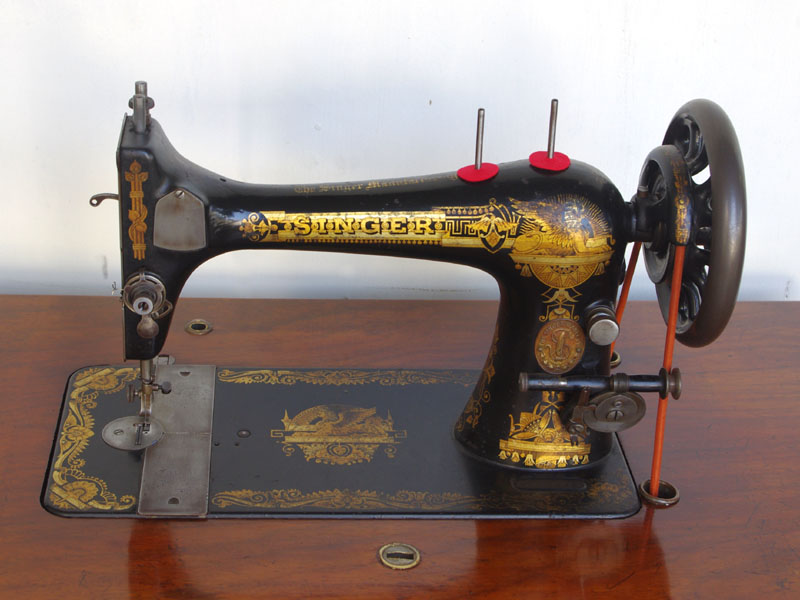 No.326 SINGER 27K 英国シンガー製 豪華足踏みミシン：アンティーク