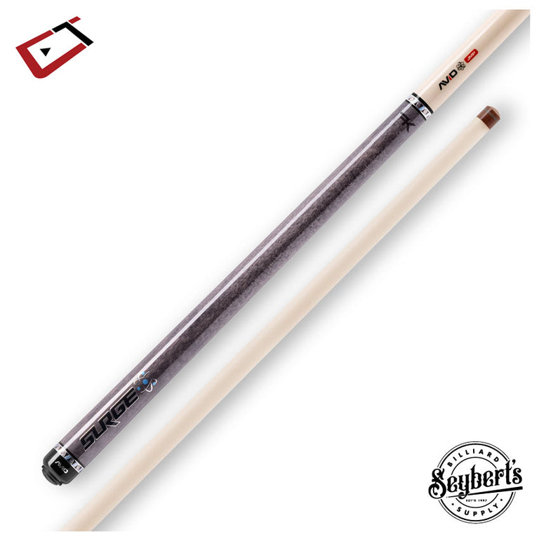 Cuetec Avid Surge Gray Jump Cue - 95-334 - Seybert's Billiards Supply