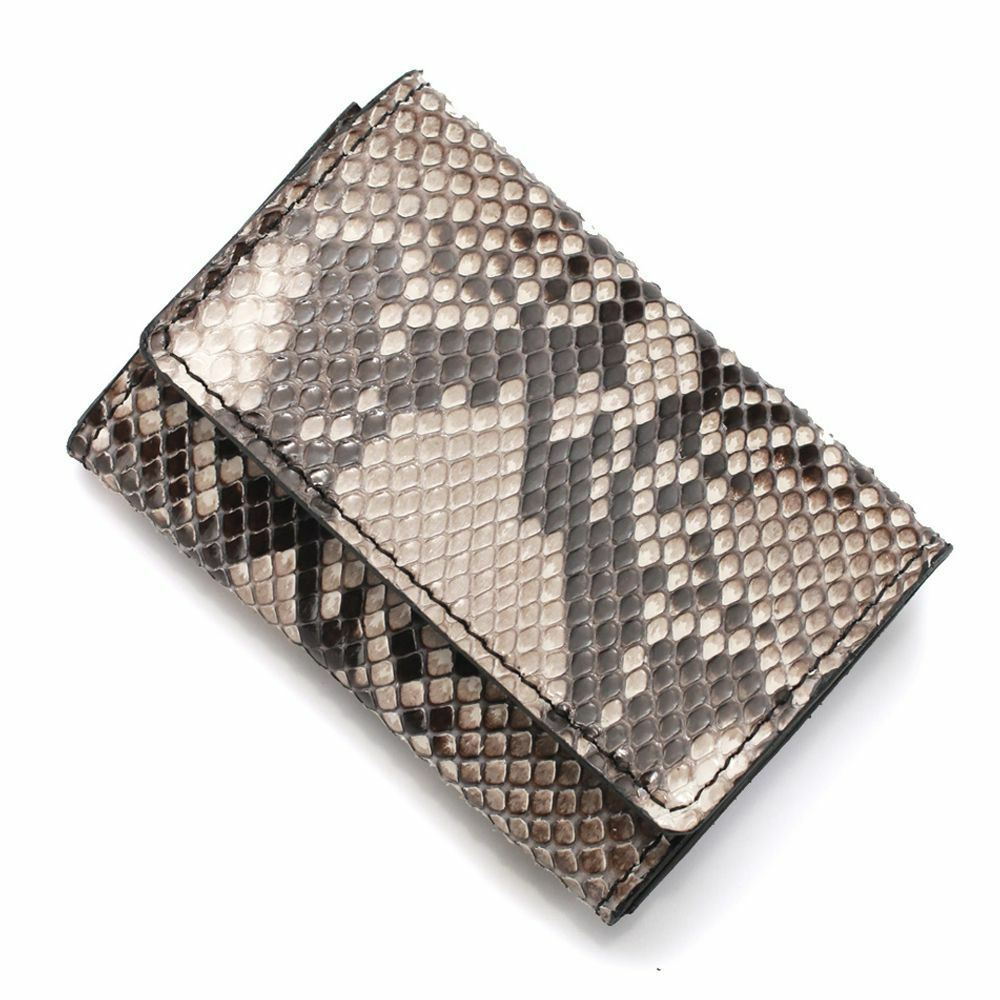 シンプル名刺入れ パイソン（ヘビ革）│メンズ革小物通販 S'FACTORY