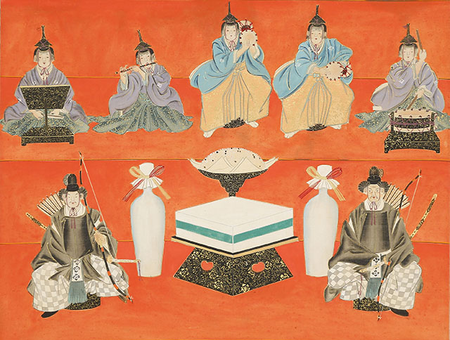 雛飾図｜商品一覧｜新古美術わたなべ