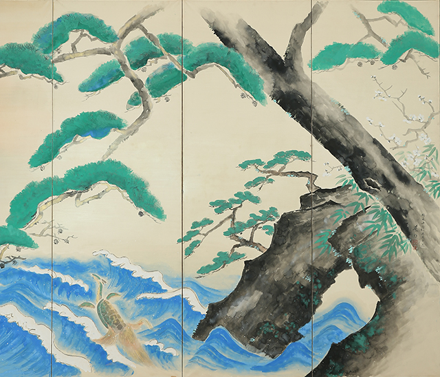 蓬莱図（昭和12年）｜商品一覧｜新古美術わたなべ