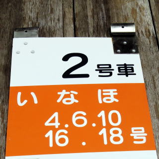 列車乗車口案内板