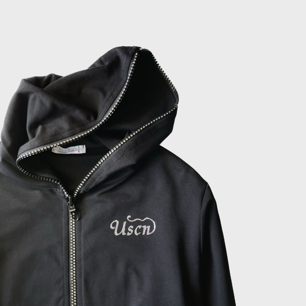 USUALIS Swarovski Full Zip Parka (BLACK PANTHER) «USUALIS|メンズ