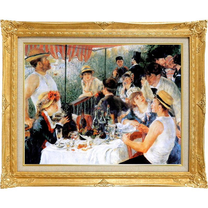 楽天市場】ルノワール 作品 舟遊びをする人々の昼食 10号 立体複製名画