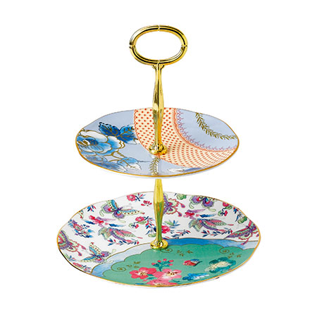 楽天市場】ウェッジウッド ワンダーラスト ウォーターリリー 3段ケーキ