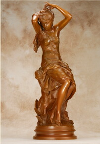 楽天市場】少女 子犬 ブロンズ像 『 友 』彫刻家 郡順治 通販 販売