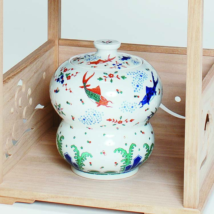 楽天市場】水指 祥瑞腰捻 祥瑞二閑人 染付葡萄棚 六角網代櫂文 景徳鎮