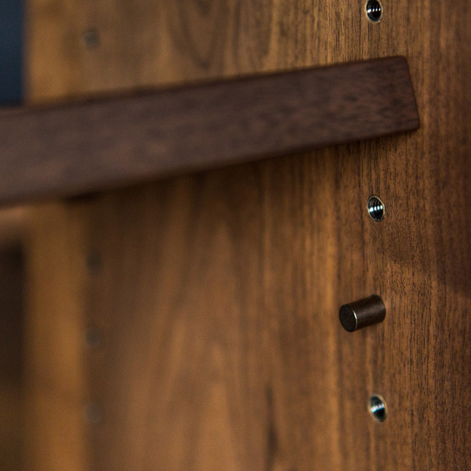 カラメッラ カウンターシェルフ (幅幅210㎝ 樹種ウォールナット