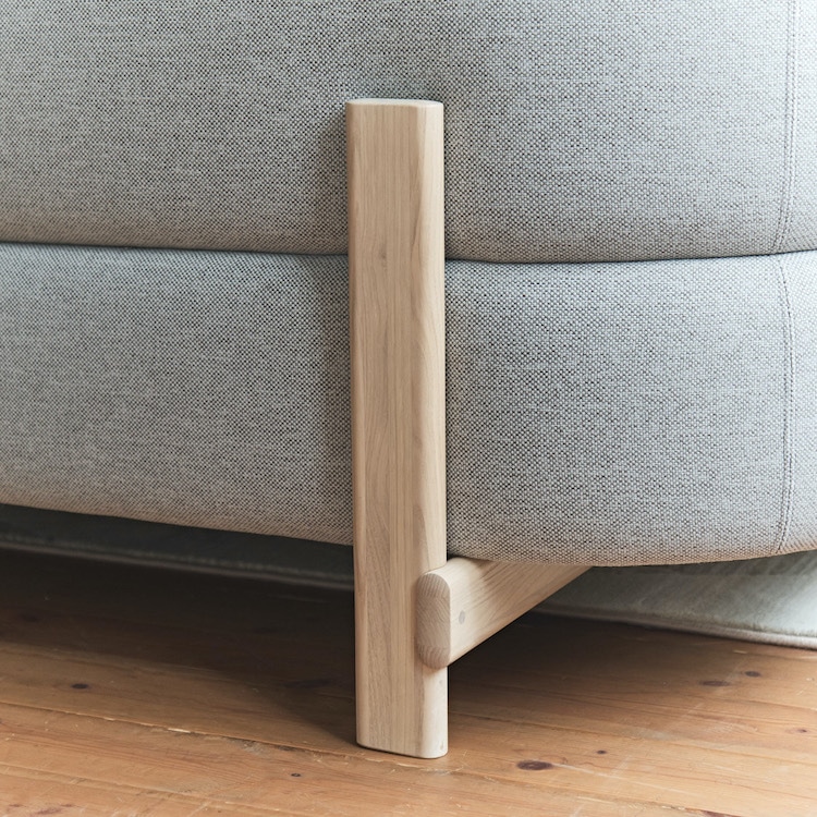 エレファントソファ(1人掛けベンチ) (フレームブラック 張地