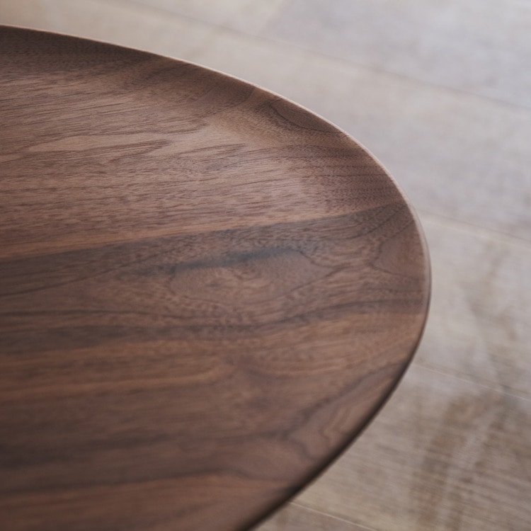 ボルド ローテーブル オーバル (樹種 / 塗装ウォールナット：オイル