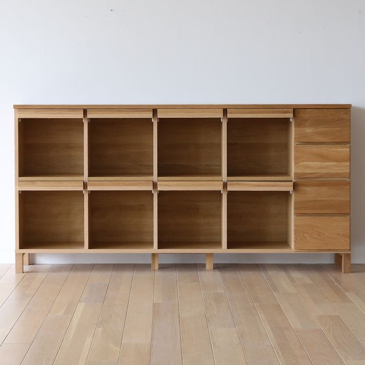 レッチェ 180マガジンレコードラック (4列＋引き出し4杯) | 高野木工