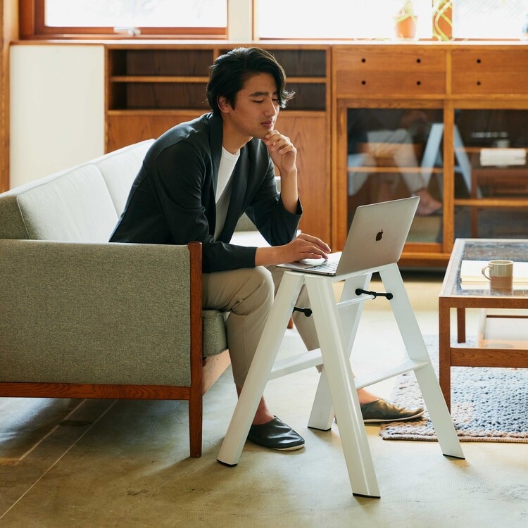 Quick Delivery対象商品】ルカーノ ツーステップ＆スツール(2段