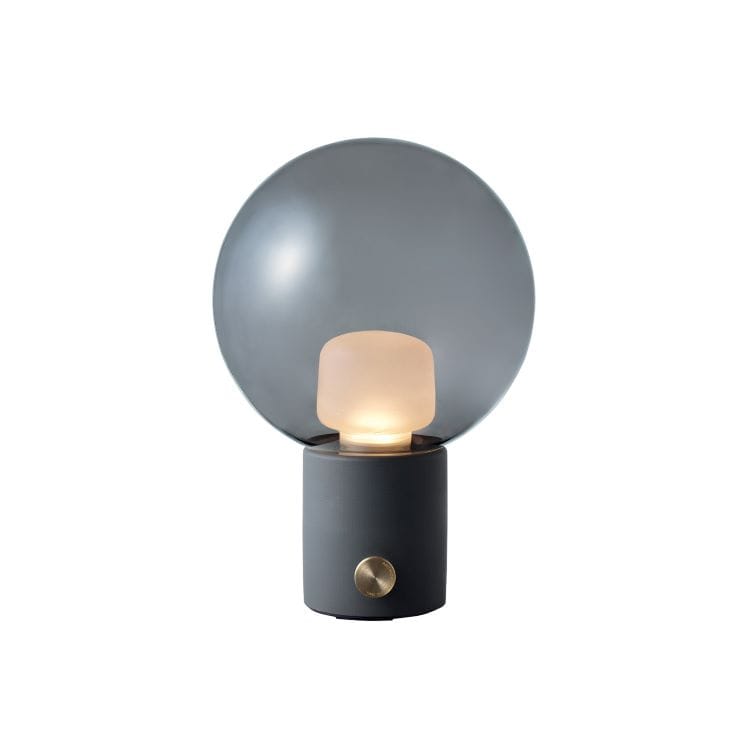 ユニバー LED テーブルランプ (カラーライトグレー+クリアグレー