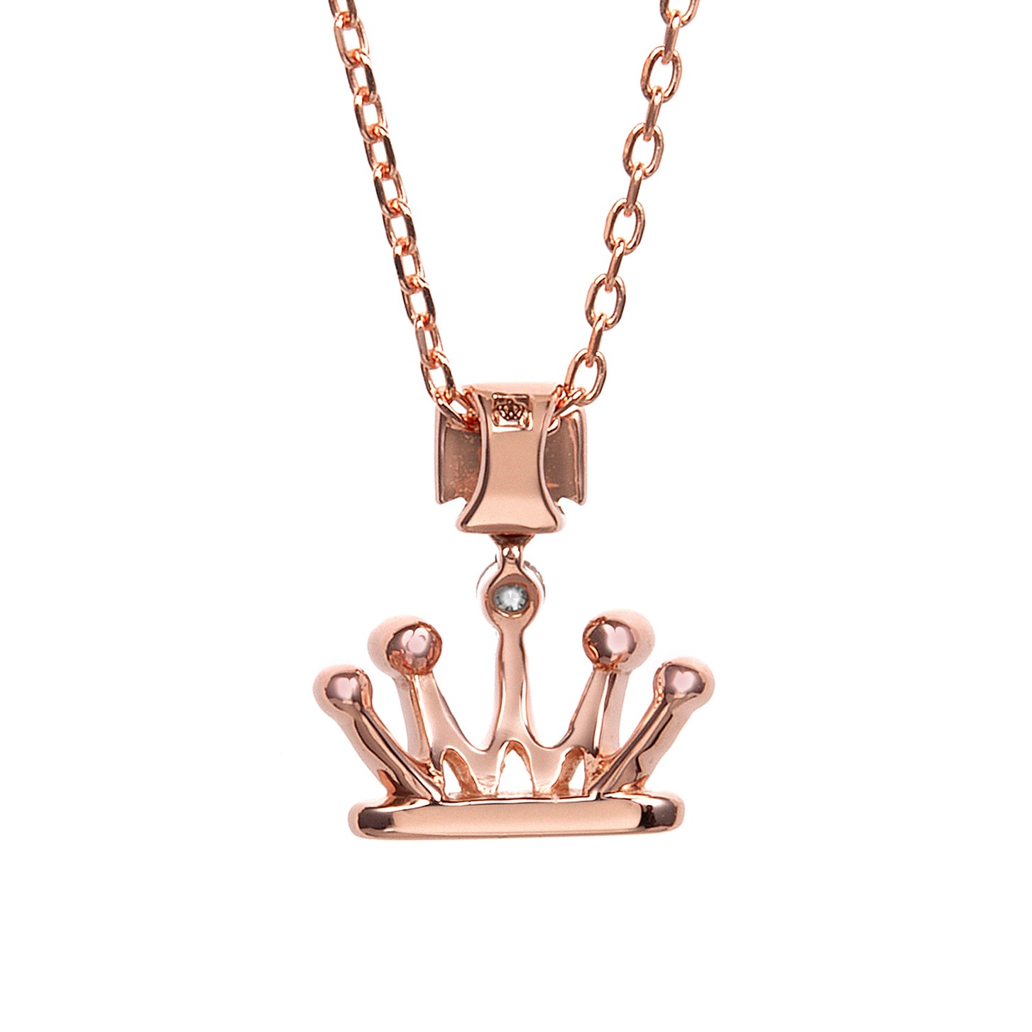 クラウン K18ピンクゴールド ダイヤモンドペンダント JPI0321PG