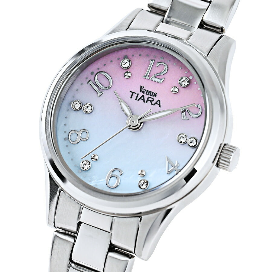 ヴィーナスティアラ 3針モデル VT102-PKBL レディース クオーツ 電池式