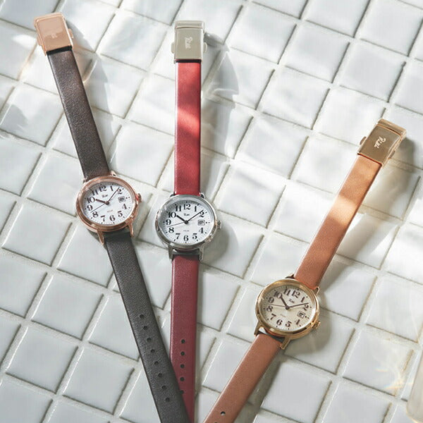 アルバ リキ ソーラー AKQD402 レディース キャメル 革ベルト – THE