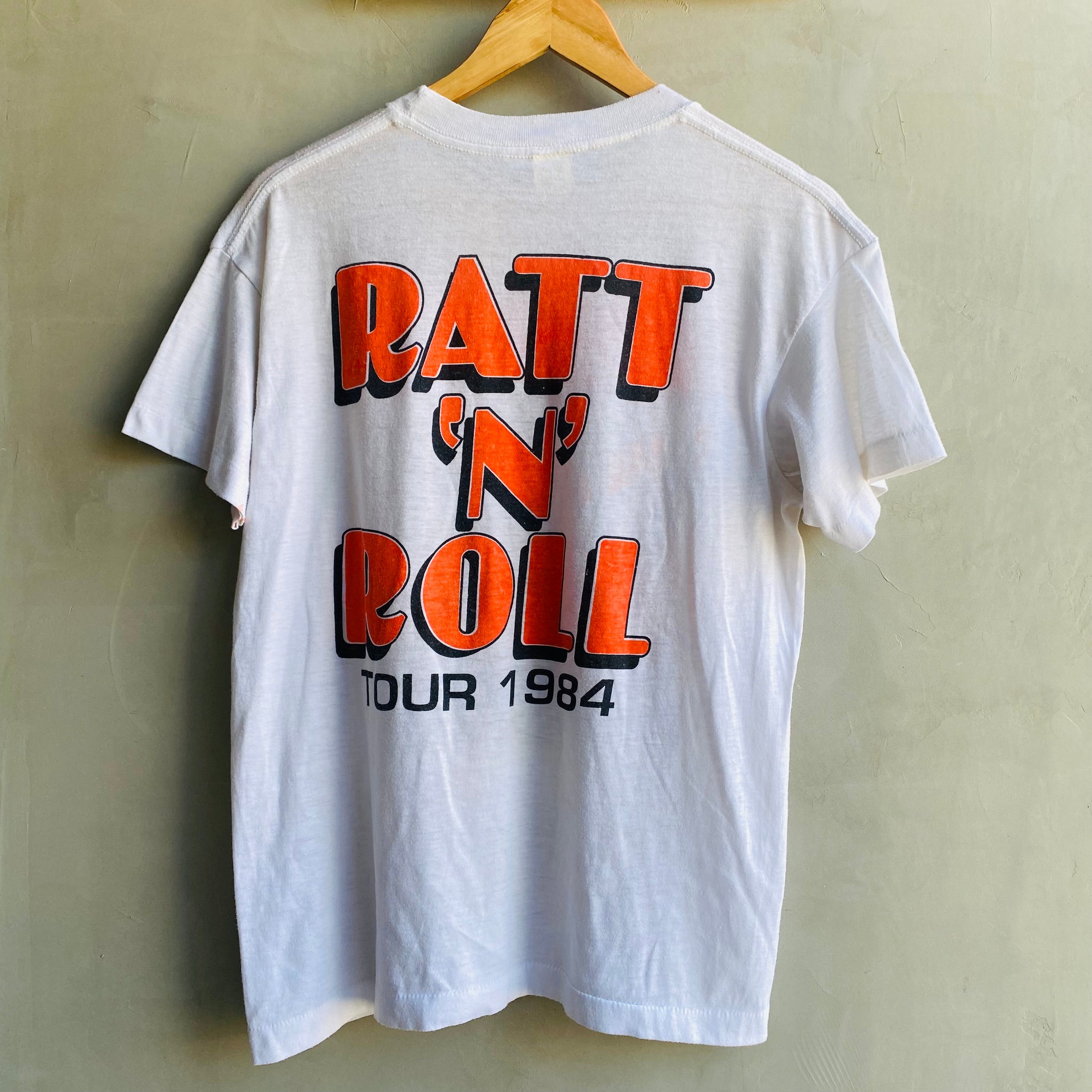 1980s USA vintage】band T-shirt RATT – 雑貨屋ポッポ