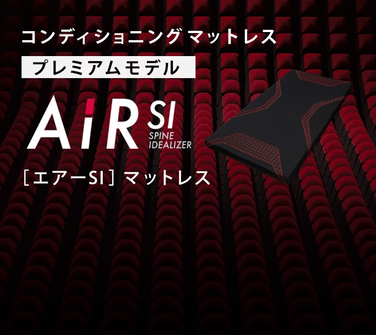 エアーSI］マットレス／REGULAR （シングル）97×195×9cm ブラック 材料