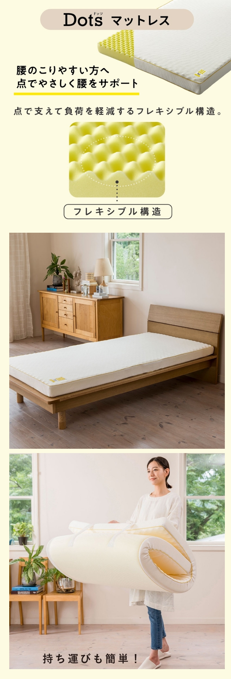 nishikawa（西川）睡眠Labo〉Dotsハッピーボックス ＃おてごろ西川4点