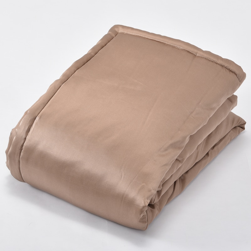 西川プレミアム 真綿掛けふとん （シングルロング）150×210cm グレー