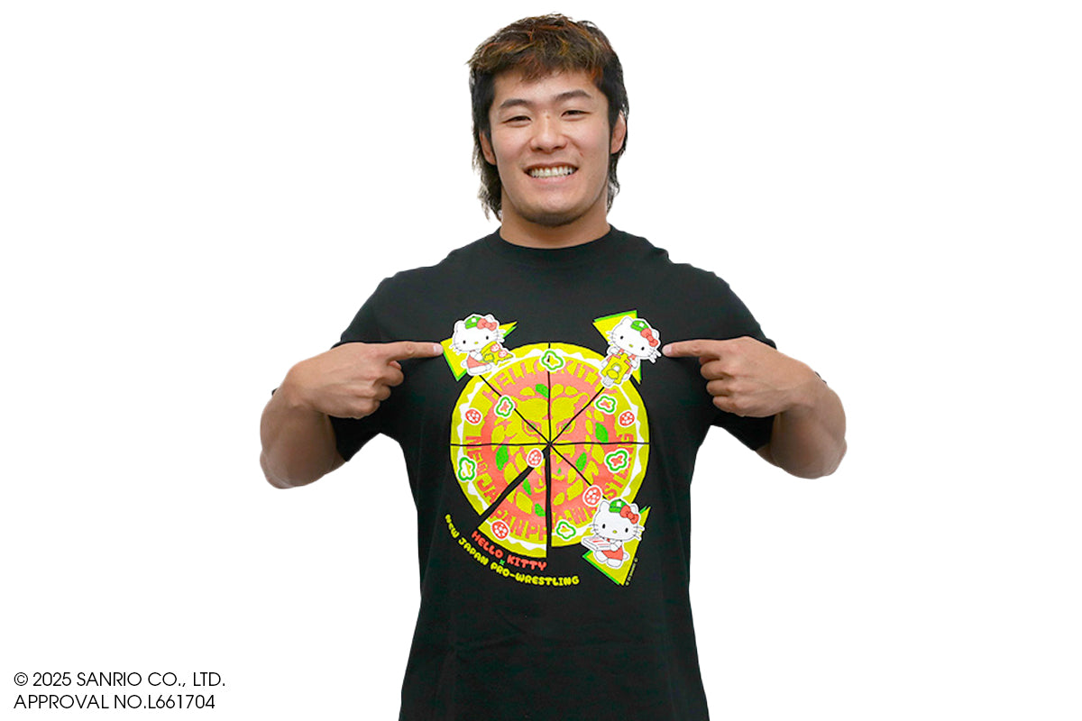 新日本プロレス×ハローキティ コラボTシャツ（PIZZA）