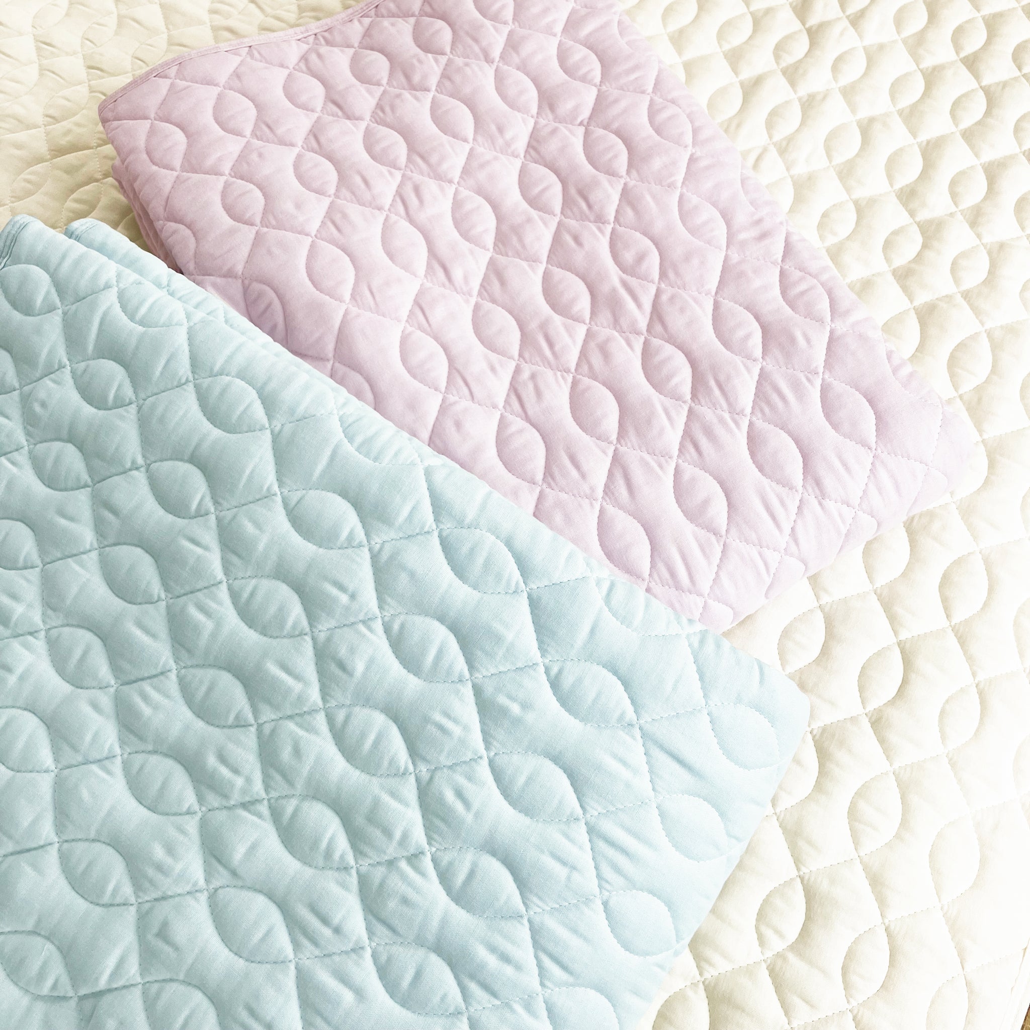 ourstyle 敷きパッド 和晒し 綿 日本製 シングル セミダブル ダブル